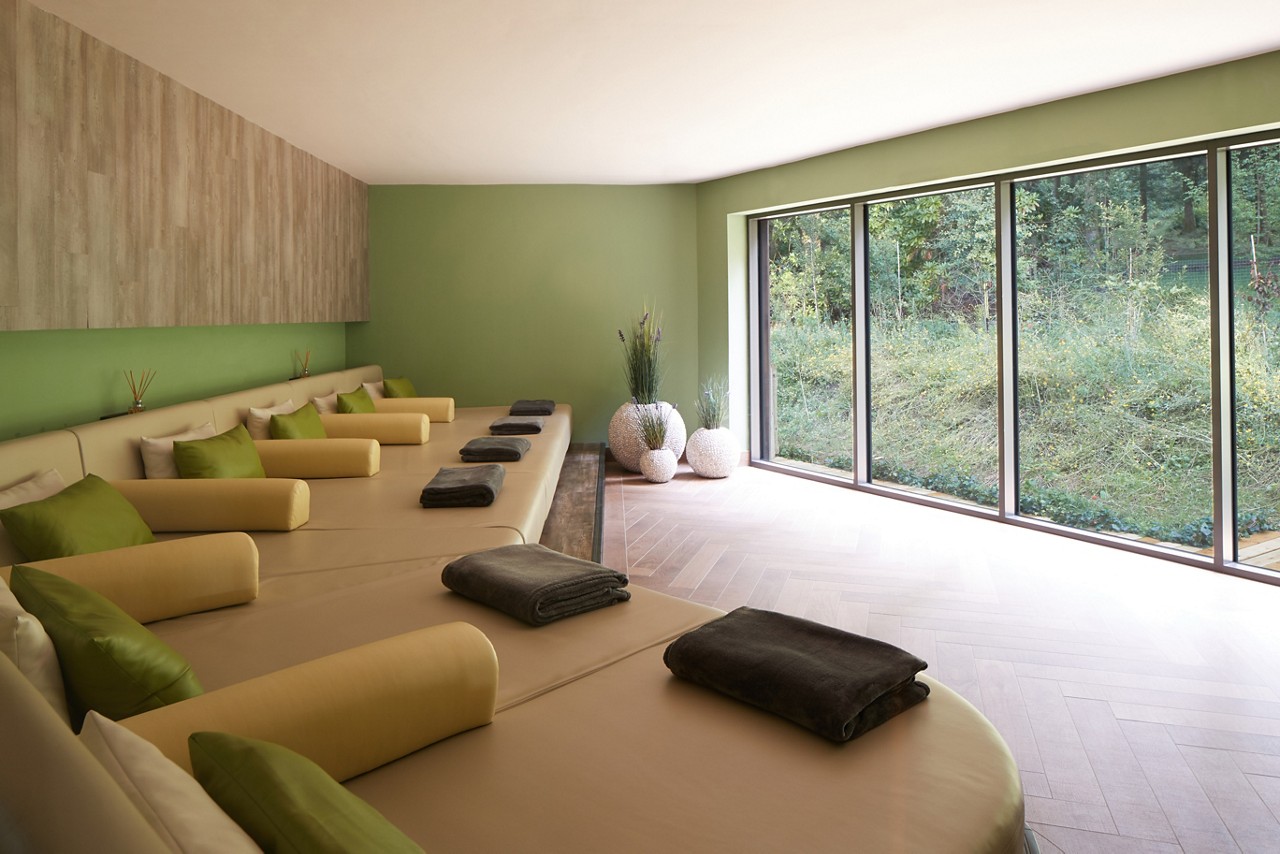 Forest View relax area looking out to the surrounding forest.